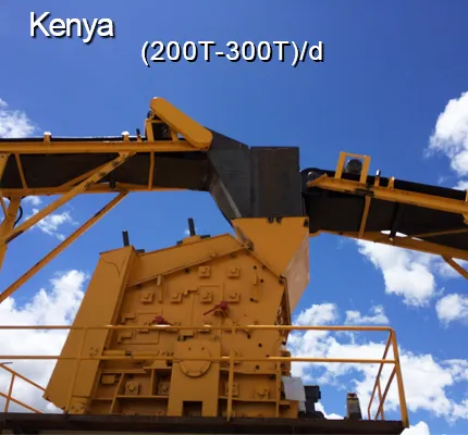 Пример применения дробилки в Кении: Мобильная HX300 увеличив