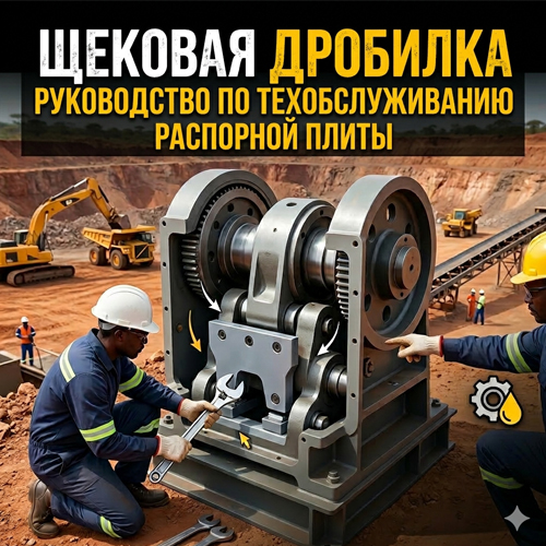 Обслуживание щековой дробилки: Как заменить распор