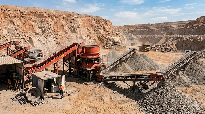 Cone crusher for sale, stone crushing plant in Africa, mining equipment maintenance, granite crushing, multi-cylinder hydraulic crusher