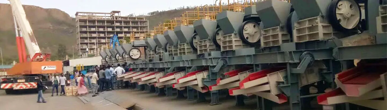In a quarry,stone crusher,jaw crusher